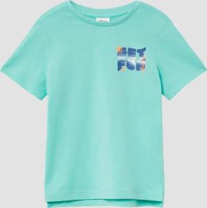 Baumwoll-T-Shirt mit Front- und Rückenprint