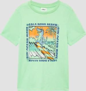 Baumwoll-T-Shirt mit Frontprint