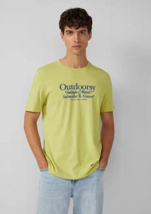 Baumwoll-T-Shirt mit Frontprint