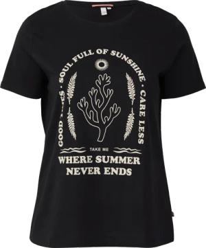 Baumwoll T-Shirt mit Frontprint