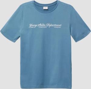 Baumwoll-T-Shirt mit Schriftprint