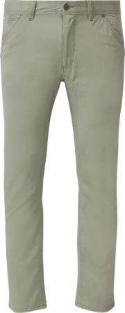 Baumwollhose aus Twill mit Ziernaht