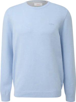 Baumwollpullover mit Logo-Stickerei