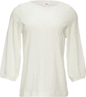 Baumwollshirt mit U-Boot-Ausschnitt