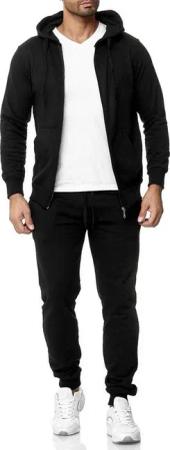 Baxboy Jogginghose BAXBOY Herren Uni Colour Jogging Anzug Sportanzug Sporthose Hoodie