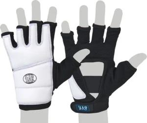 BAY-Sports MMA-Handschuhe Touch Krav Maga MMA Wing Tsun Handschutz Handschützer Faustschutz weiß (Paar, Handschuhe Allround), Leichte Hundschuhe, Für Einsteiger
