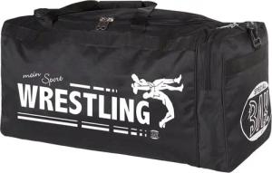 BAY-Sports Sporttasche Trainingstasche mein Sport Wrestling Wrestler Catchen Ringen schwarz (Stück), 70 cm, auffälliger und aufwendigen Druck