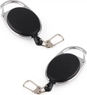 BAYLI Schlüsselanhänger Set 2er Set - Schlüsseljojo mit 60 cm Seil - Ausweisjojo - 6,5 x 3,5 cm