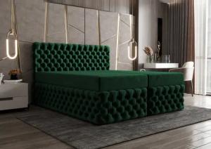 B&B Home Boxspringbett Boxbett Figo II (H3 Matratze Bonellfederung, Kopfteil, Bettkasten und Topper)