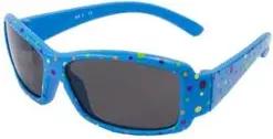 BB KLOSTERMANN 4-205 Flex Sonnenbrille mittelblau mit bunten Punkten