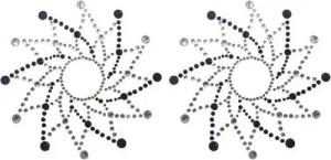 Be Lily Accessoires Brustwarzenabdeckung, Nipple Covers in schwarz / weiß - One Size