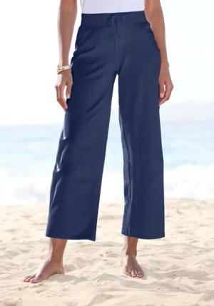 BEACHTIME 7/8-Strandhose Damen marine Gr.32/34