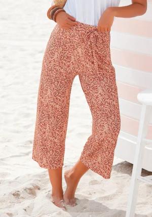 BEACHTIME Culotte Damen rot bedruckt Gr.40