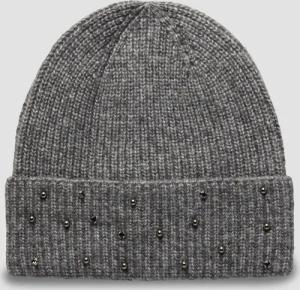 Beanie aus Wollmix mit Stein-Besatz