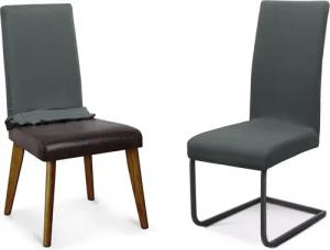 Beautex Stuhlhusse Jersey Stuhlhussen Sets, elastische Stretch Husse Baumwolle Bi-Elastic