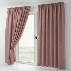 Beautex Verdunkelungsvorhang 2er Set Verdunkelungsgardine mit U-Band, Blackout Vorhang abdunkelnd (2 St), Kräuselband, verdunkelnd