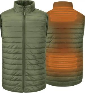 Beheizte ärmellose Weste - Regular Fit Für Männer - Super Power -Khaki