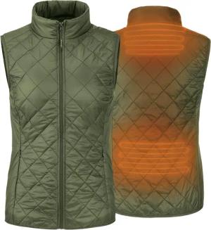 Beheizte ärmellose Weste - Slim Fit für Frauen - Rapid Power - Khaki