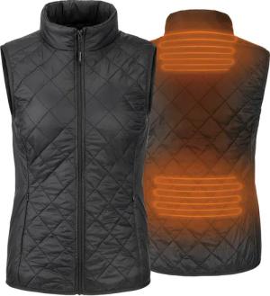 Beheizte ärmellose Weste - Slim Fit für Frauen - Rapid Power - Schwarz