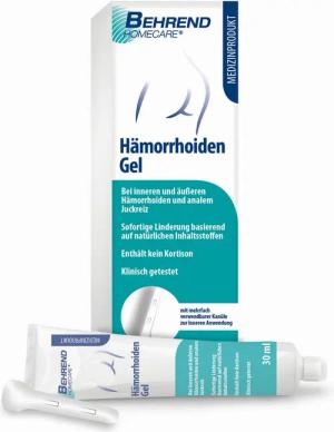 Behrend Homecare Intimpflege Behrend Hämorrhoiden Gel aus natürlichen Inhaltsstoffen, bei inneren und äußeren Hämorrhoiden
