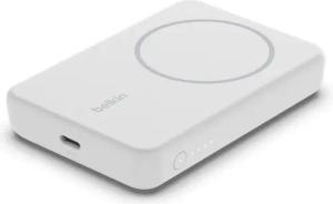 Belkin BoostCharge 5.000mAh magnetische Powerbank mit 7,5 Watt Powerbank Belkin Magn. drahtlose Powerbank,Standfuß,5.000 mAh,schwarz, ausklappbarem Standfuß, für iPhone der Serie 15/14/13/12