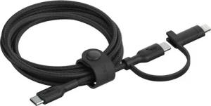 Belkin BoostCharge Pro 2-in-1-Kabel mit USB-C-Stecker und Lightning Connector Lightningkabel, Lightning, USB-C, (150 cm), geflochtene Ummantelung, USB-IF und MFi-zertifiziert