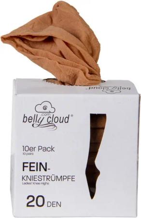 Belly Cloud Feinkniestrümpfe Feinkniestrumpf 20 DEN (10 Paar)