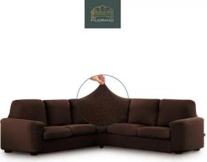 Belmarti Ecksofahusse 1-teiliger elastischer Ecksofabezug, made in Spain, elastisches Material, hochwertiger und langlebiger Baumwollmix