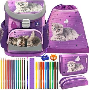 Belmil Schulranzen Set Mini Fit 10-teilig 2025 Mädchen Little Caty