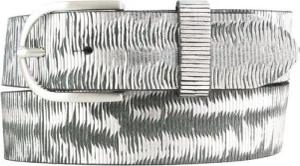 BELTINGER Ledergürtel Damen-Gürtel aus Vollrindleder Metall-Optik 4,0 cm - Leder-Gürtel Meta (1-St)