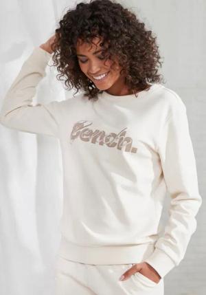 BENCH. LOUNGEWEAR Sweatshirt Damen sand Gr.32/34