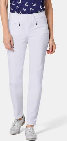 Bengalinhose LOUISA mit Reißverschlusstaschen - weiß - Gr. 24 von Goldner Fashion