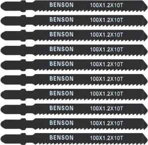 BENSON Sägeblatt 10x Stichsägeblätter T-Schaft Sägeblatt Holz Laminat Bosch Makita (10-St), für, Bosch, Makita, Profi, Blatt