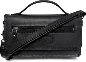 Benthill Geldbörse Echt Leder Reisebrieftasche Umhängetasche Klein Travel Schultertasche, RFID-Schutz Münzfach Kartenfächer Handy-Fach Umhängegurt