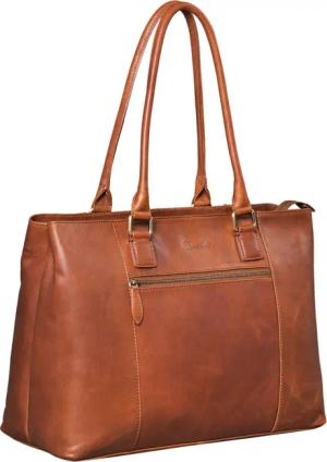 Benthill Henkeltasche Damen Echt Leder Tasche Große Handtasche vielen Fächern Schultertasche, Reißverschlussfach