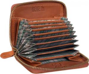 Benthill Kartenetui Echt Leder Kartenbörse für Kreditkarten RFID Karten Geldbörse, RFID-Schutz Kartenfächer