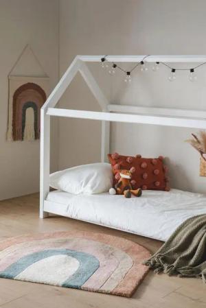 benuta Kinderteppich Rainbow, Sonderform, Höhe: 6 mm, Kunstfaser, Berber, Ethno-Style, Wohnzimmer