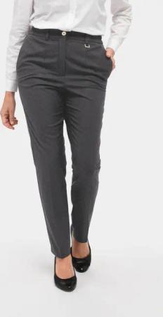 Bequeme Hose LOUISA COMFORT+ mit Bügelfalte - anthrazit - Gr. 52 von Goldner Fashion