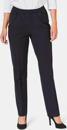 Bequeme Hose LOUISA mit Bügelfalte - marine - Gr. 38 von Goldner Fashion