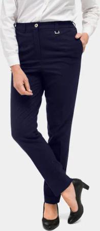 Bequeme Hose LOUISA mit Bügelfalte - marine - Gr. 40 von Goldner Fashion