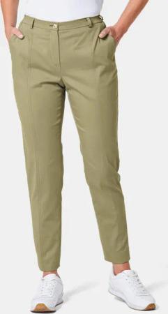 Bequeme Satinhose LOUISA - khaki - Gr. 195 von Goldner Fashion