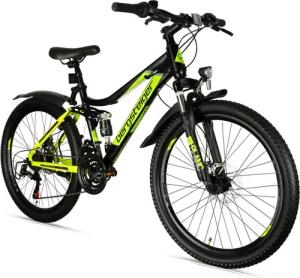 bergsteiger Kinderfahrrad Broome 24, 26 Zoll, Damen, Herren, Mountainbike, 21 Gang Shimano Shimano Tourney Schaltung Schaltwerk, Kettenschaltung, Scheibenbremsen