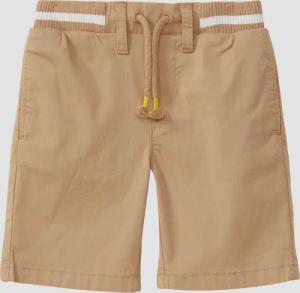 Bermuda aus Baumwollstretch mit Rippbund