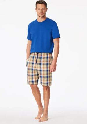 Bermuda kurz Webware beige kariert - Mix+Relax 50