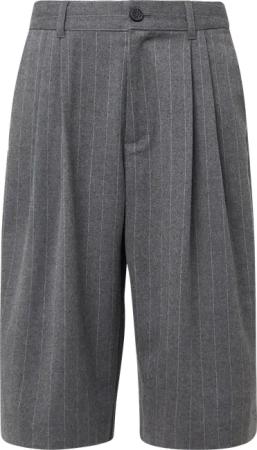 Bermuda mit Bundfalten und Nadelstreifen