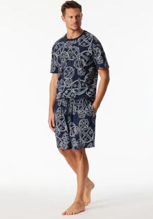 Bermuda Statement-Druck blau-weiß - SCHIESSER 150 Years 56