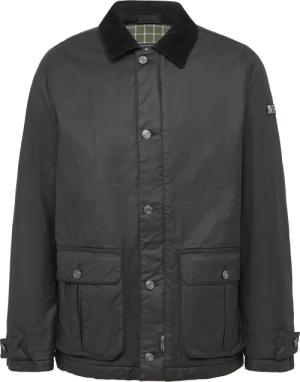 Beschichtete Jacke mit modischem Kordkragen