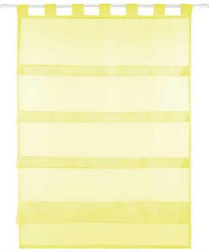 Bestlivings Vorhang (1 St), Schlaufen, transparent, Microfaser, Küchengardine in "Raffoptik", Transparente Bistrogardine mit Schlaufen