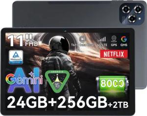 BESTTAB 90AI Tablet (256 GB, 4G LTE, FHD Display, 8000 mAh Akku, Al Magic, Android 15)