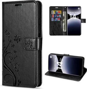 betterfon Handyhülle für Xiaomi Redmi Note 14 Pro 5G Wallet Case Flip Cover, Bookstyle-Hülle: Magnetverschluss 3 Kartenfächer & Standfunktion